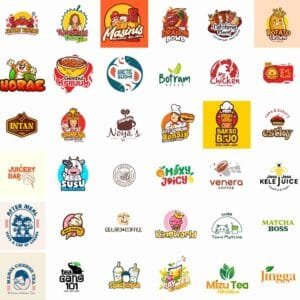 jasa desain logo makanan minuman dls murah revisi sepuasnya